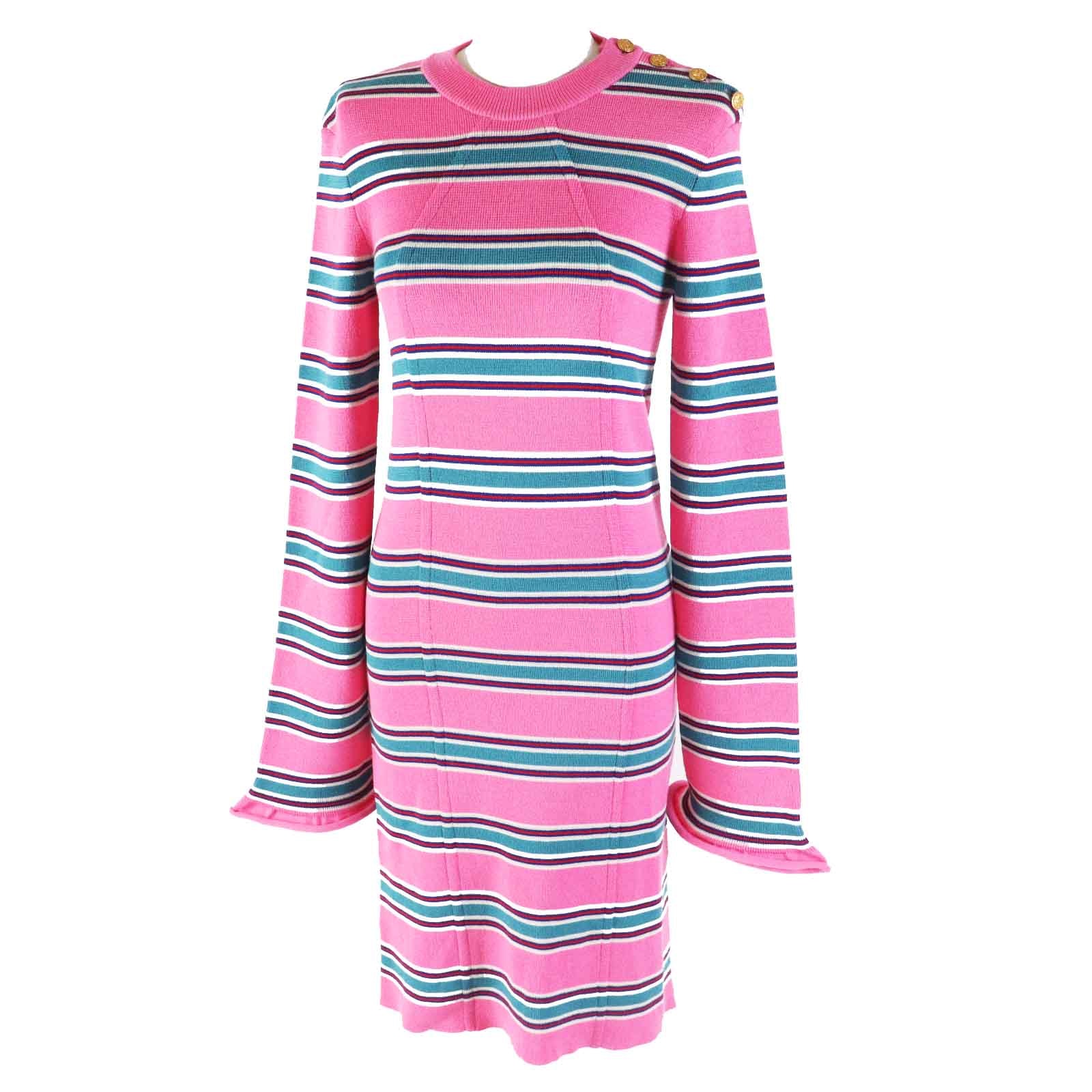 極美品 ルイヴィトン
 ワンピース ピンク マルチ レディース M