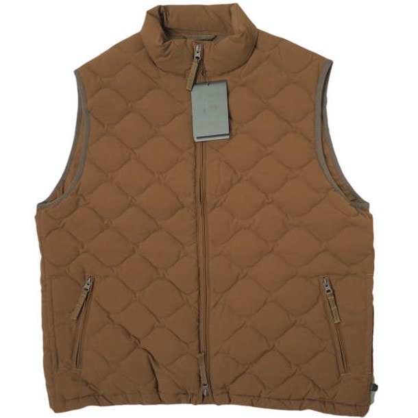 新品 DAIWA PIER39 ダイワ ピア39 22AW TECH QUILT STAND COLLAR LINER VEST テックキルトスタンドカラーライナーベスト BJ-24022W L(JP) BROWN ダウン キルティング アウター g11700