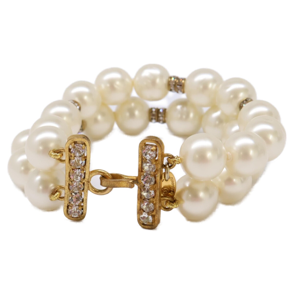 シャネル 【美品】2連 イミテーションパール