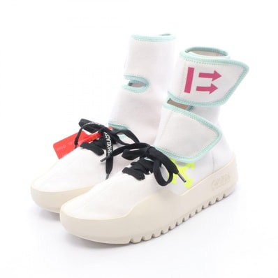 オフホワイト OFF-WHITE ブーツ スニーカー 靴 キャンバス レディース ホワイト系 / マルチカラー CST-100 【中古】