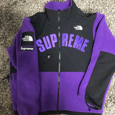 Supreme x The North Face Arc Logo Denali Fleece Jacket "Purple"