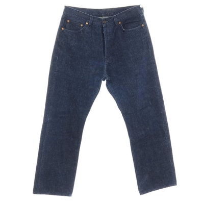 【中古】ジルサンダー JIL SANDER コットン デニムパンツ ジーンズ ネイビー【サイズ34】【メンズ】
