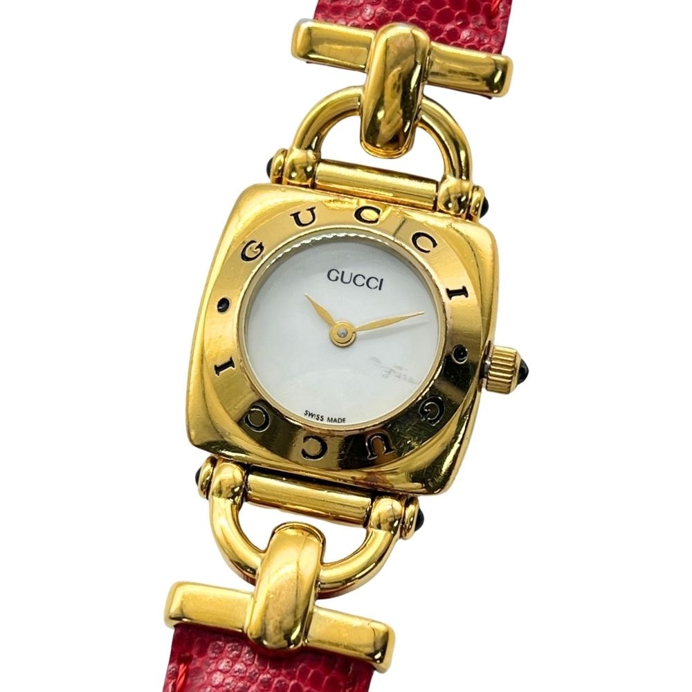 GUCCI グッチ 6300L ホースビット クォーツ レディース 腕時計 C1357