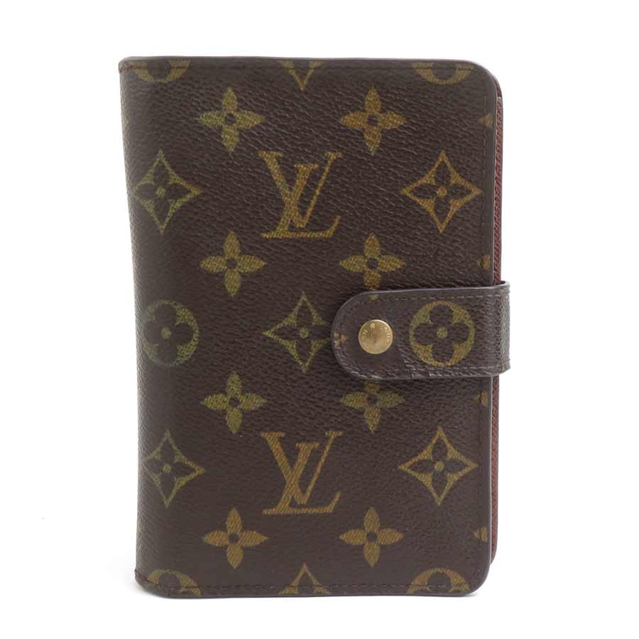 ルイ ヴィトン LOUIS VUITTON 二つ折り財布 モノグラム モノグラムキャンバス ブラウン ユニセックス M61207【中古】 h32615a
