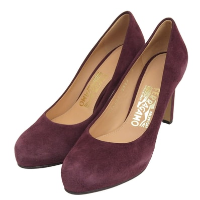 未使用品 サルヴァトーレフェラガモ パンプス ワインレッド系 レディース 5