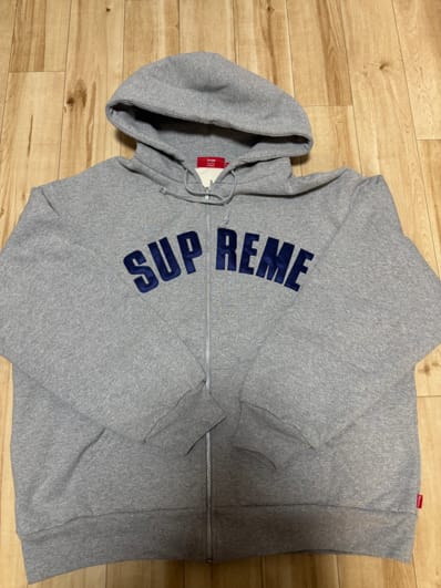 Supreme Arc Thermal Zip Up Hooded Sweatshirt "Heather Grey"