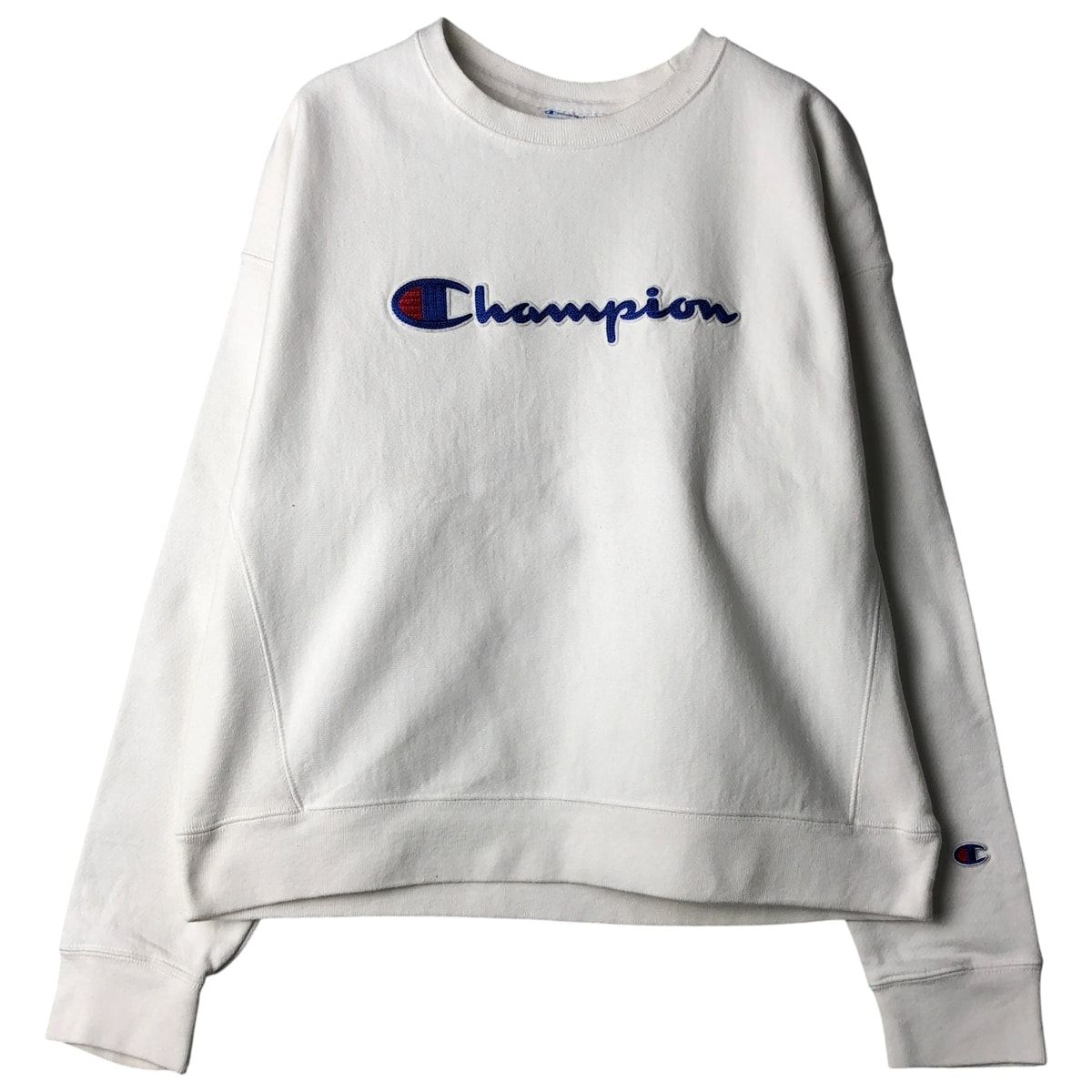古着 チャンピオン Champion REVERSE WEAVE リバースウィーブ ロゴスウェットシャツ トレーナー レディースXL相当/eaa606299