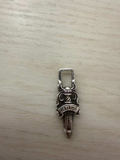 Chrome Hearts #5 Dagger Charm Zip 1 "Silver"