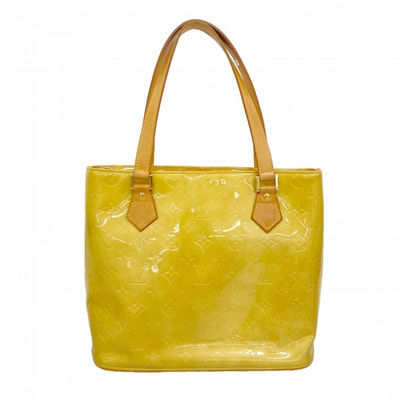 【6dc3506】ルイヴィトン トートバッグ ヴェルニ ヒューストン M91004 ベージュ【中古】レディース