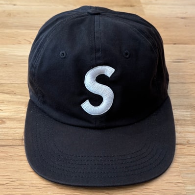 Supreme S Logo 6-Panel Cap Sロゴ キャップ ブラック シュプリーム