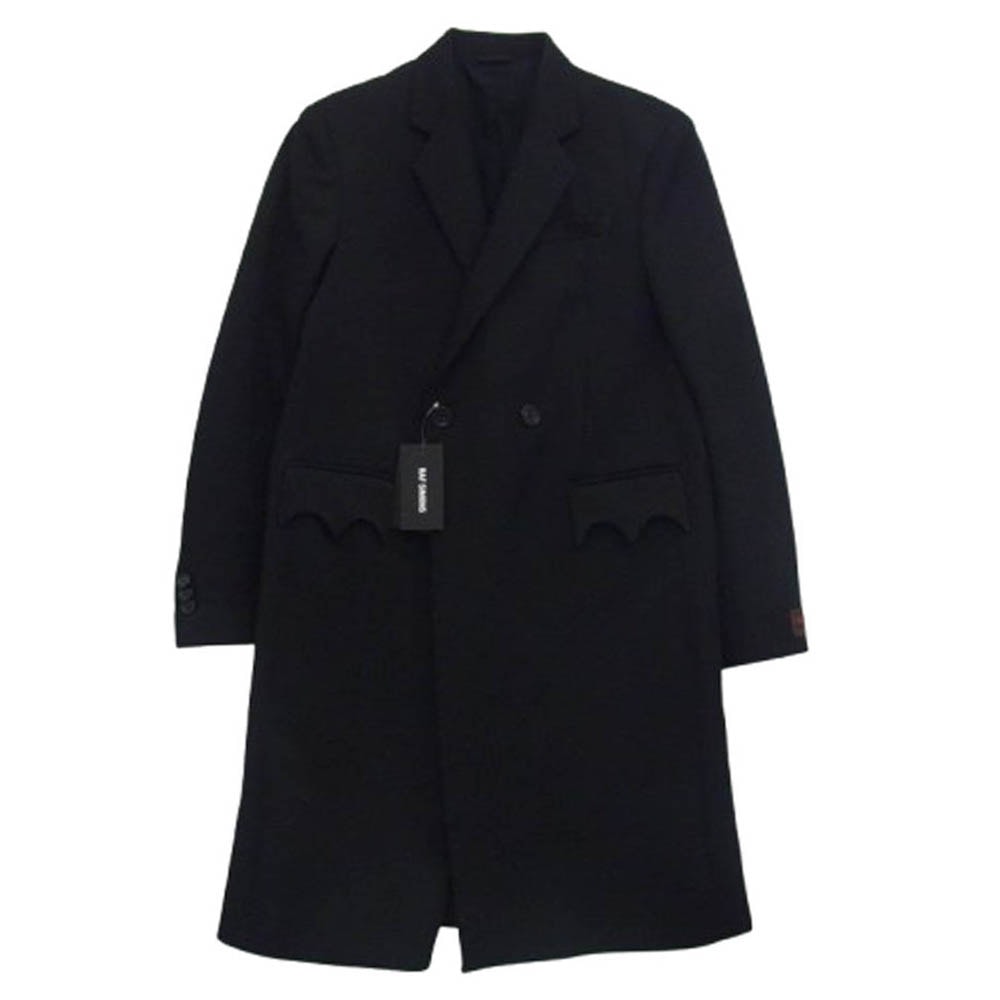RAF SIMONS ラフシモンズ コート 22AW 222-M615B-30001-0099 Classic doublebrested coat with uniform pockets ダブルブレスト ロング コート【美品】【中古】