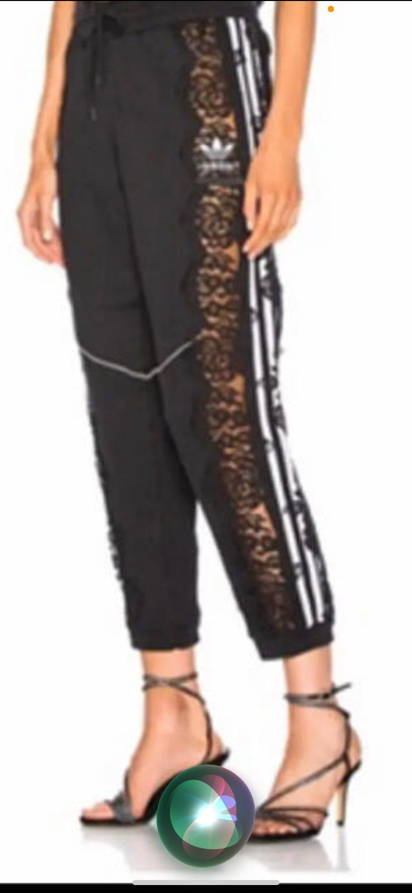 ✖️STELLA McCARTNEY  黒レーストラックパンツ