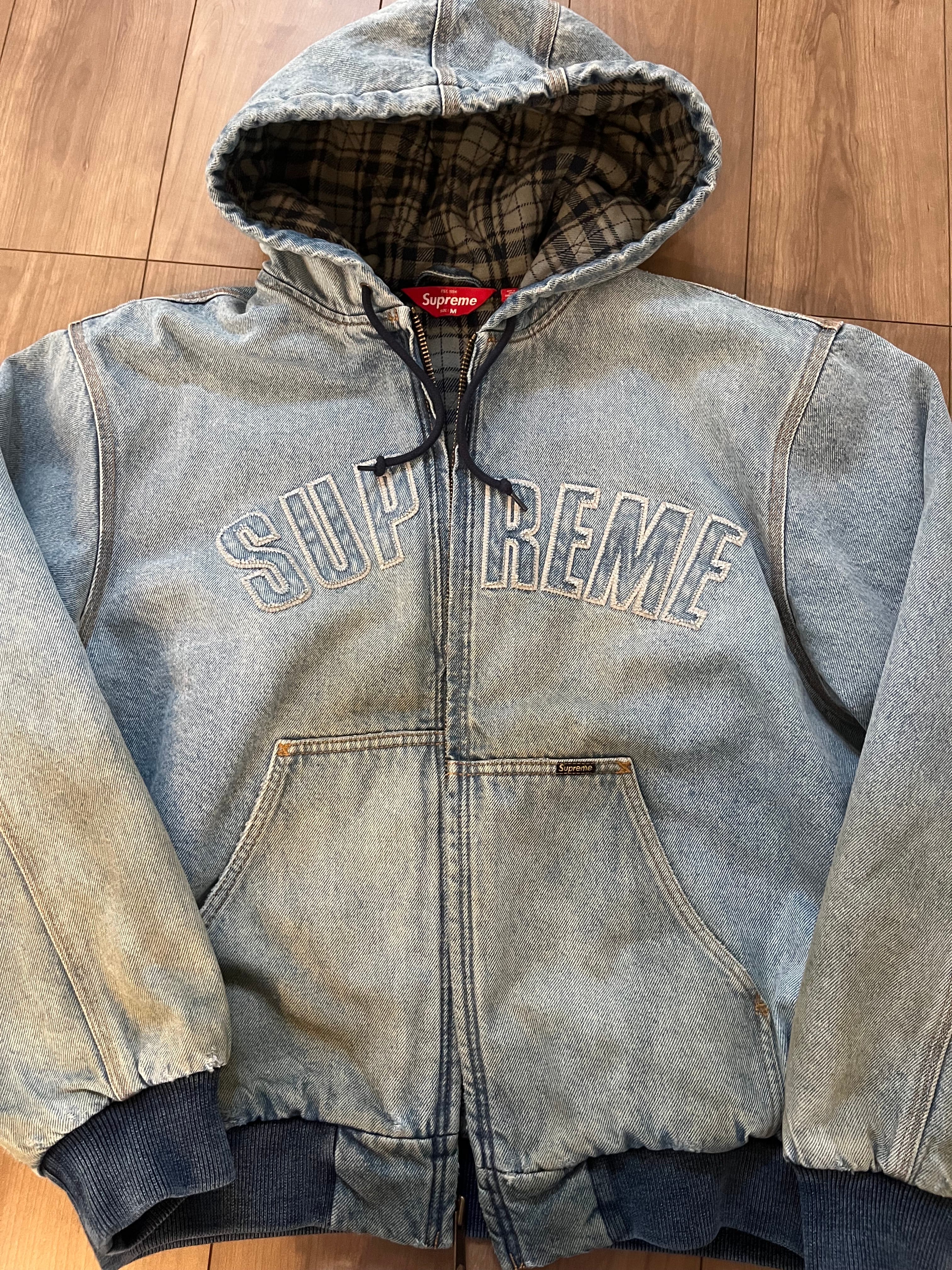Supreme Reflective Arc Hooded Work Jacket 