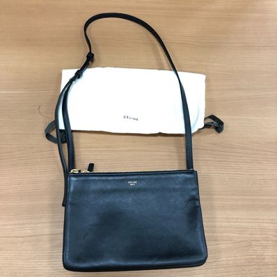 CELINE Trio Shoulder Bag "Black"