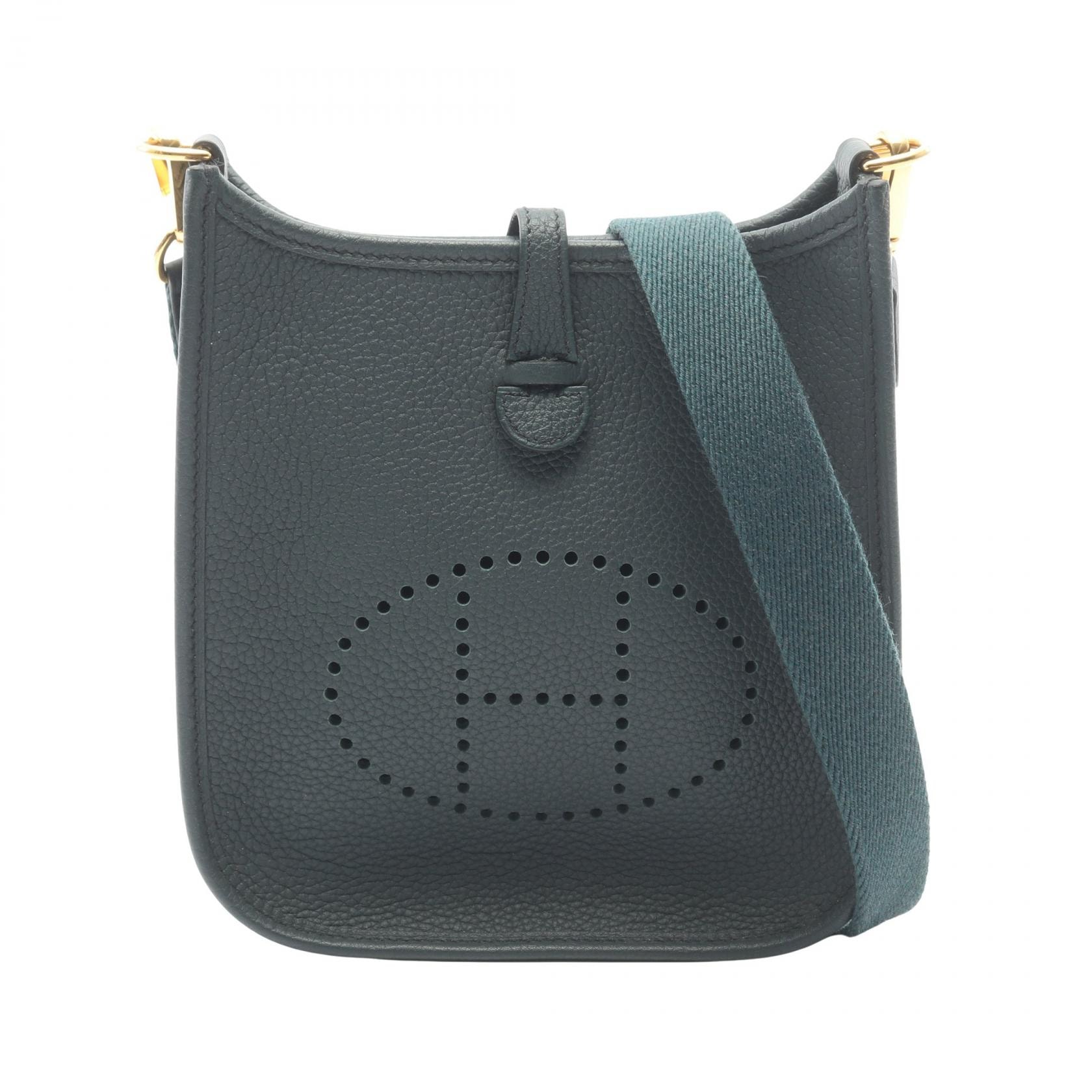 エルメス HERMES エヴリンTPM アマゾン ヴェールシプレス ショルダーバッグ バッグ レザー トリヨンクレマンス ヴェールシプレス U刻印(2022年製造) レディース グリーン系 【中古】
