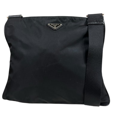 プラダ ショルダーバッグ ナイロン ブラック ユニセックス PRADA 中古