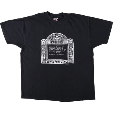 古着 90年代 ヘインズ Hanes BEEFY-T ドクロ柄 スカル柄 プリントTシャツ メンズXL相当 ヴィンテージ/eaa654213