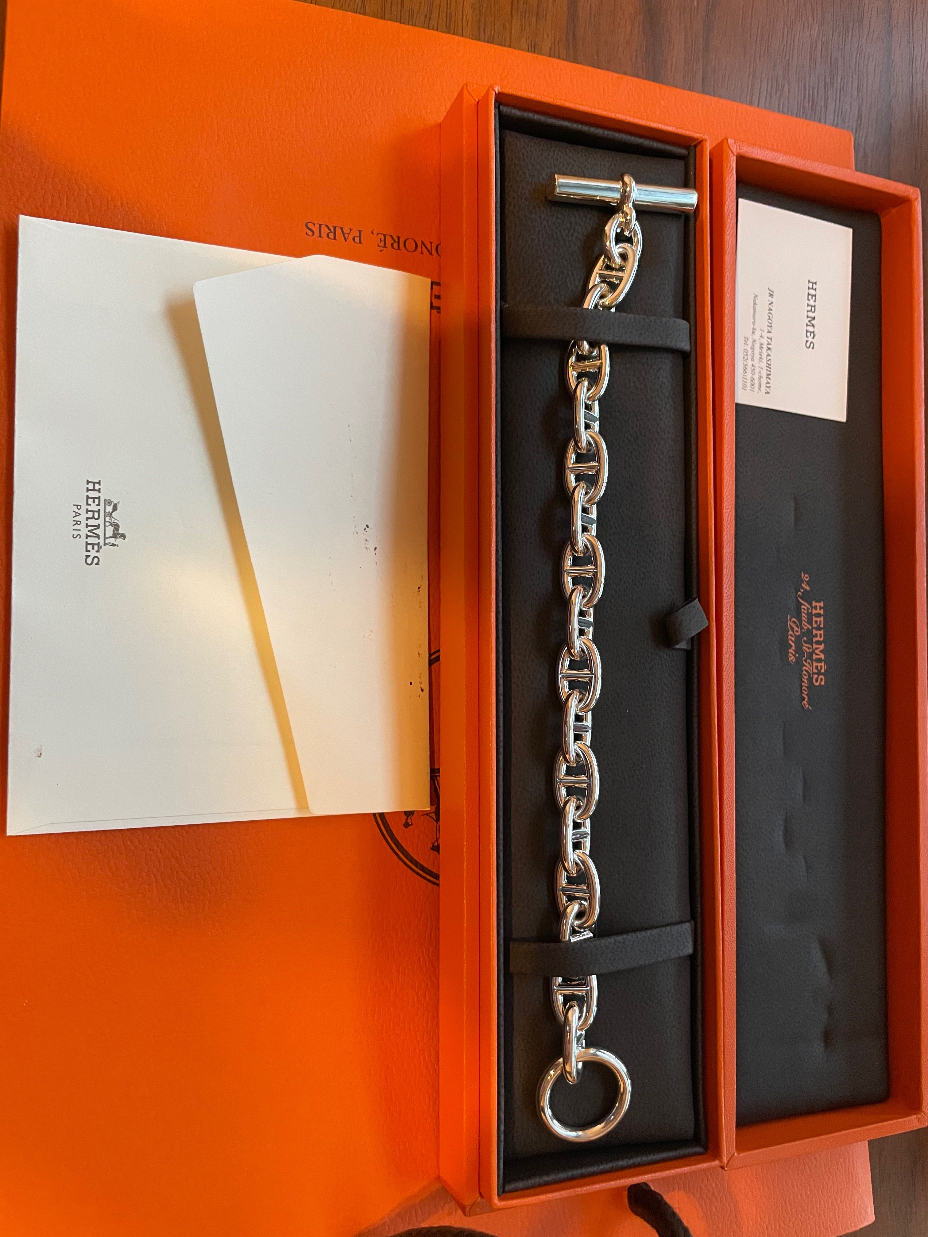 Hermes Chaine D'ancre MM Bracelet "Silver"