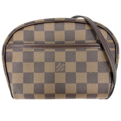 LOUIS VUITTON ルイヴィトン ショルダーバッグ ポシェットイパネマ 肩掛け 斜め掛け N51296 ダミエキャンバス ブラウン 茶 ゴールド金具 レディース 美品【中古品】