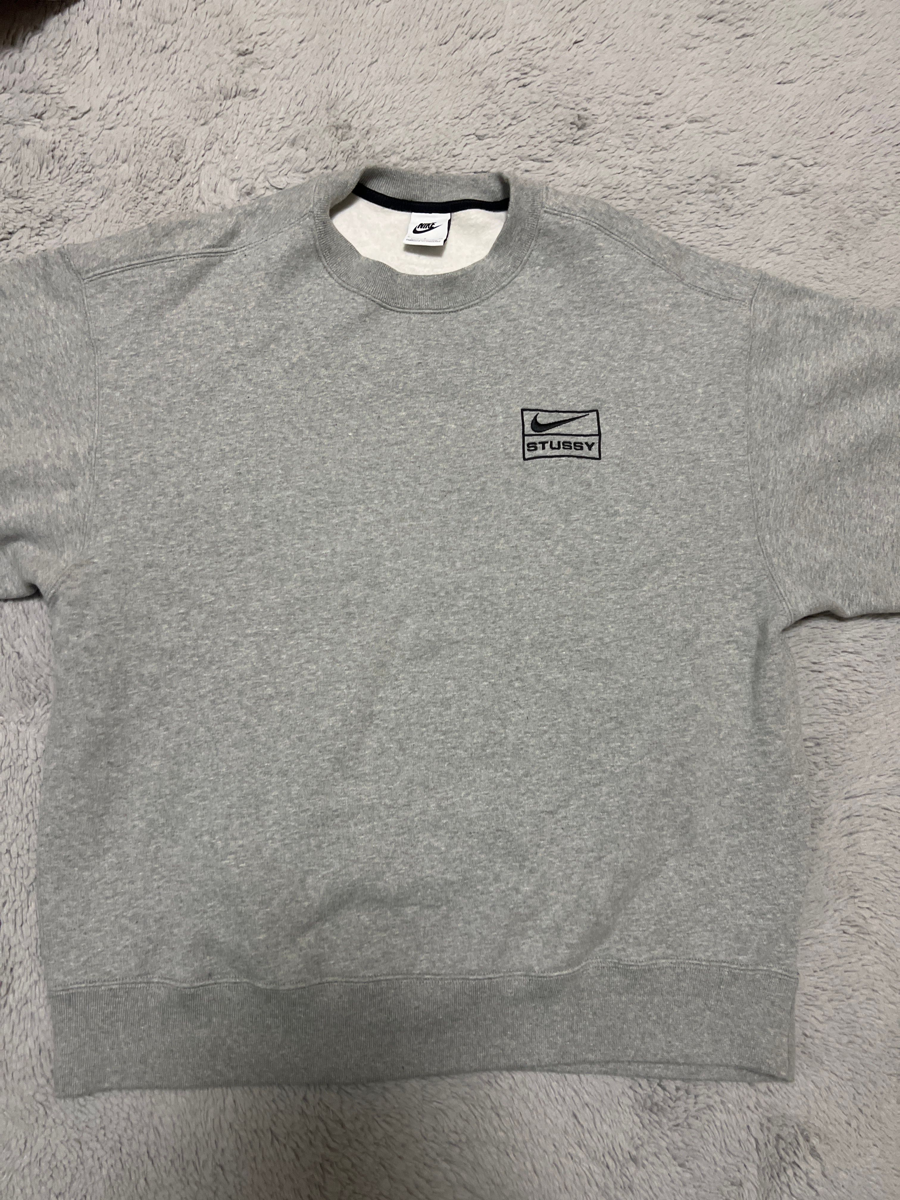 Stussy x Nike Fleece Crew (US Size) "Grey" DO9337-063