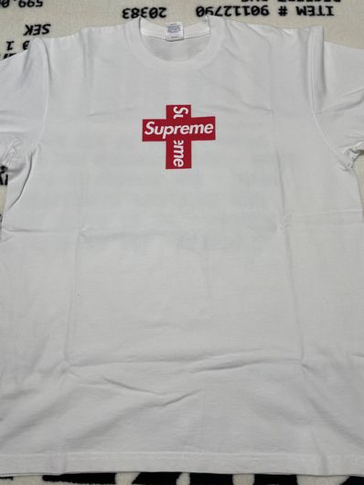 Supreme Cross Box Logo Tee "White"