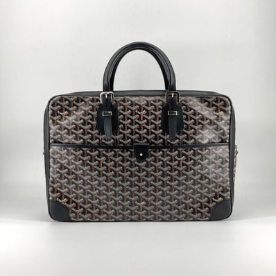 GOYARD(ゴヤール) アンバサッド ドキュメントケース ビジネスバッグ ブラック×タン