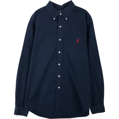 古着 ラルフローレン Ralph Lauren CLASSIC FIT クラシックフィット 長袖 ボタンダウンシャツ メンズL相当/eaa641795