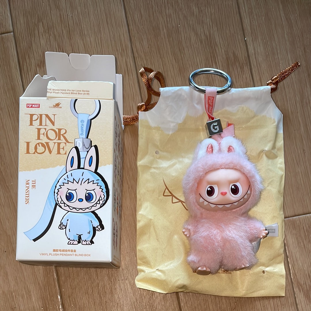 POP MART THE MONSTERS (LABUBU) Pin for Love Series-Vinyl Plush Pendant (A-M) G