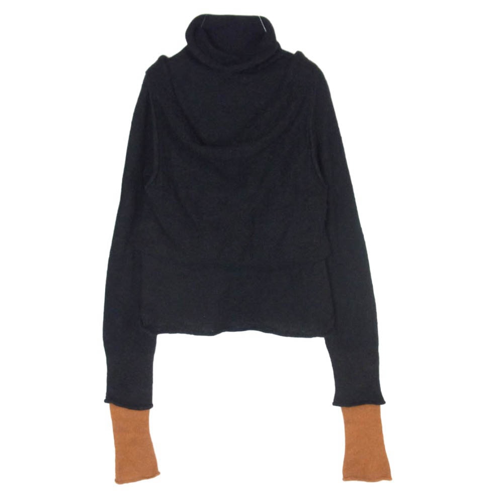 ISSEY MIYAKE イッセイミヤケ IM43-KN267 INTERPLAY インタープレイ バイカラー アルパカ ウール ニット ブラック系 2【中古】