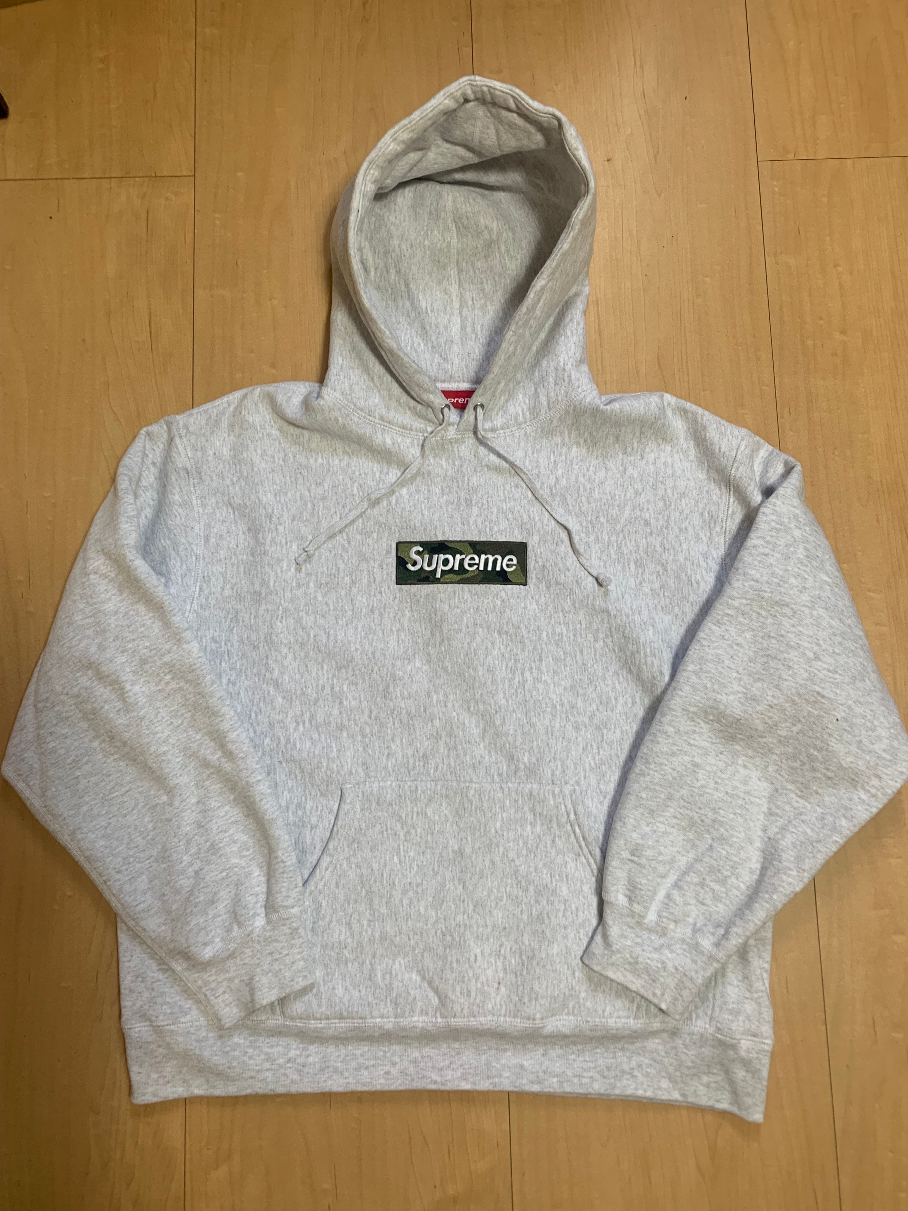 Supreme Box Logo Hooded Sweatshirt "Ash Grey" (23FW)