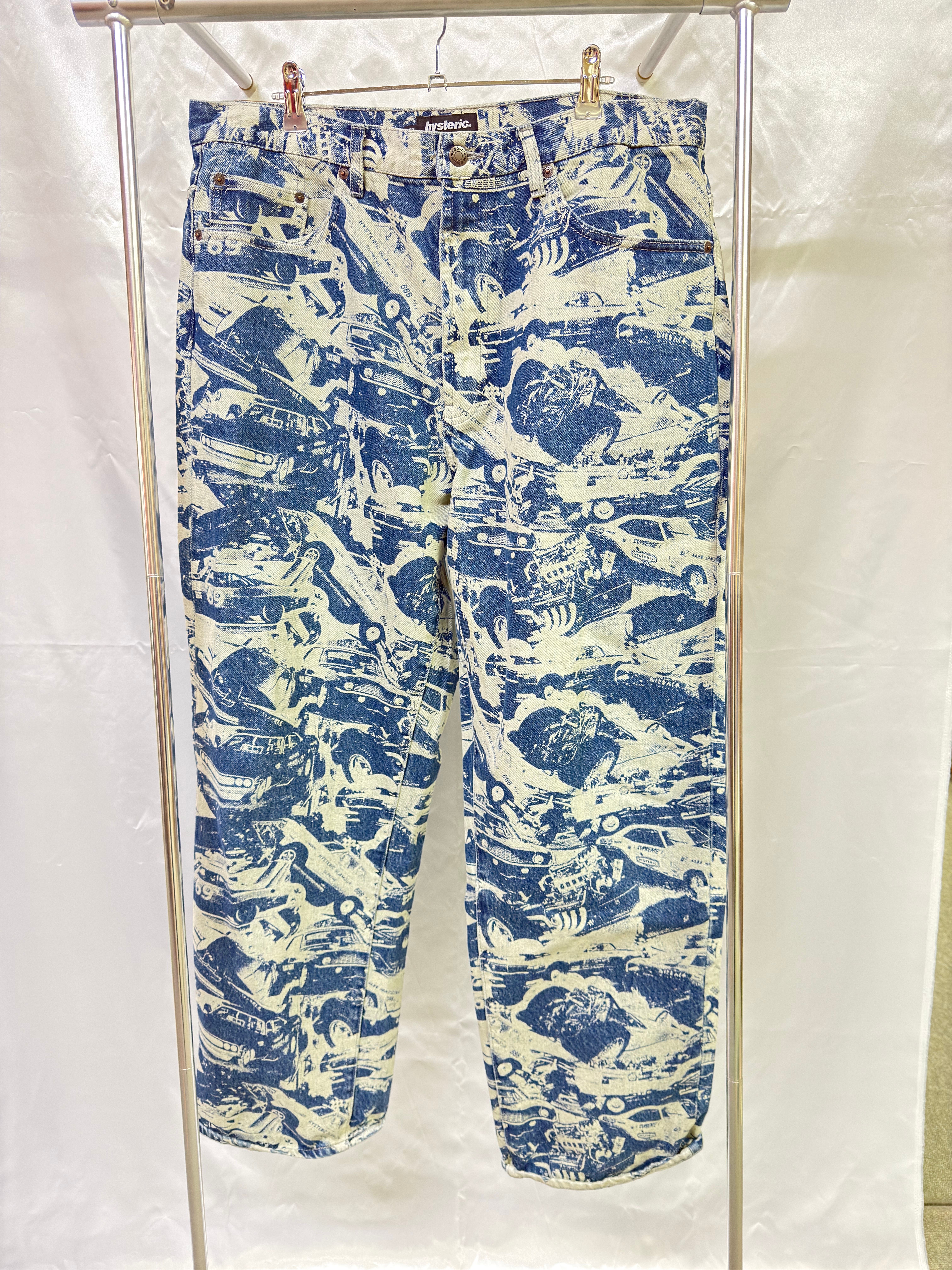 Supreme x HYSTERIC GLAMOUR Cars Baggy Jean "Navy"