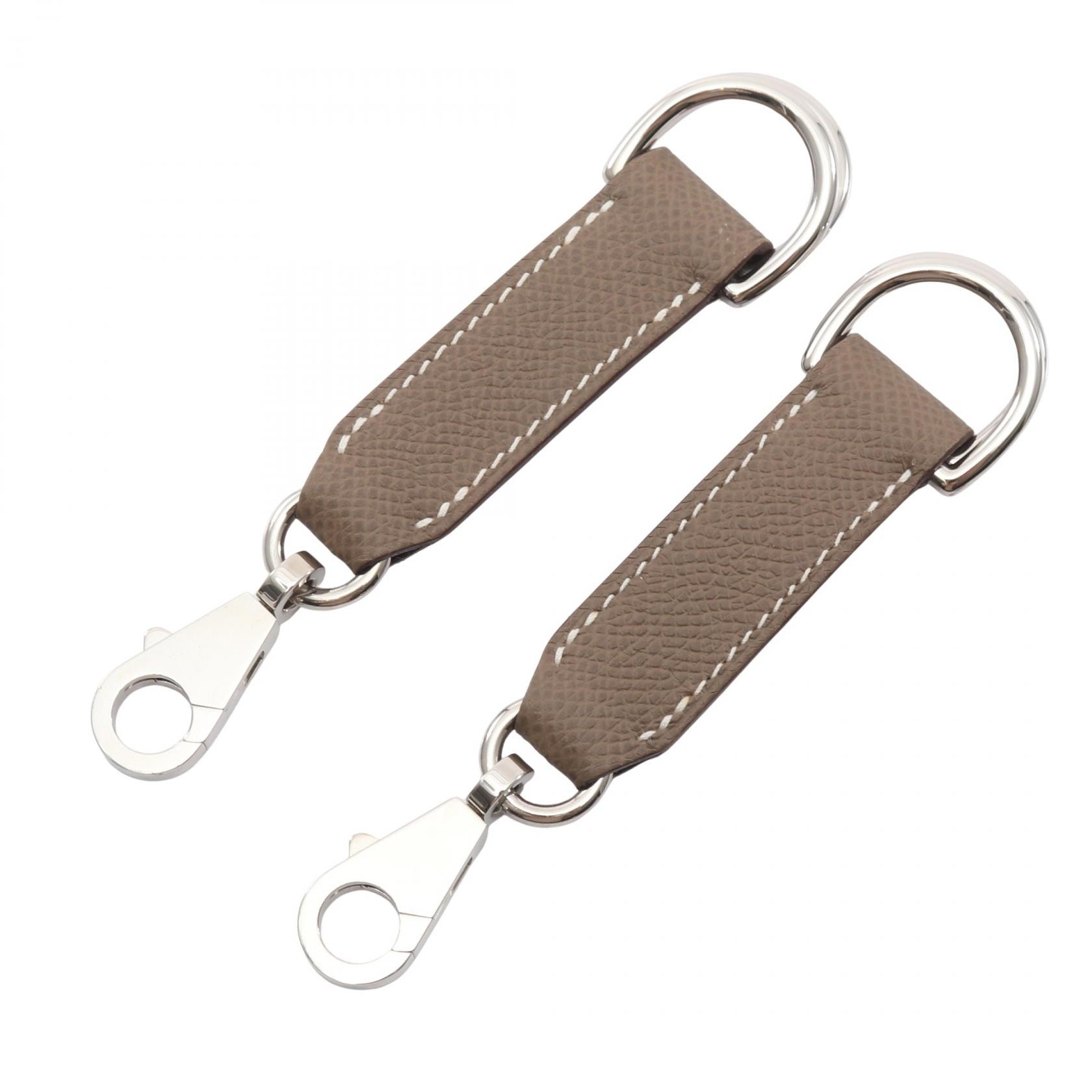 エルメス HERMES アタッシュ ソワ エトゥープ チャーム アクセサリー レザー ヴォーエプソン エトゥープ Y刻印(2020年製造) レディース グレー系 【中古】