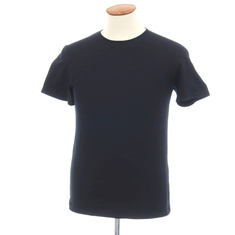 【中古】ジルサンダー JIL SANDER ストレッチ コットン クルーネック 半袖Tシャツ ブラック【サイズM】【メンズ】