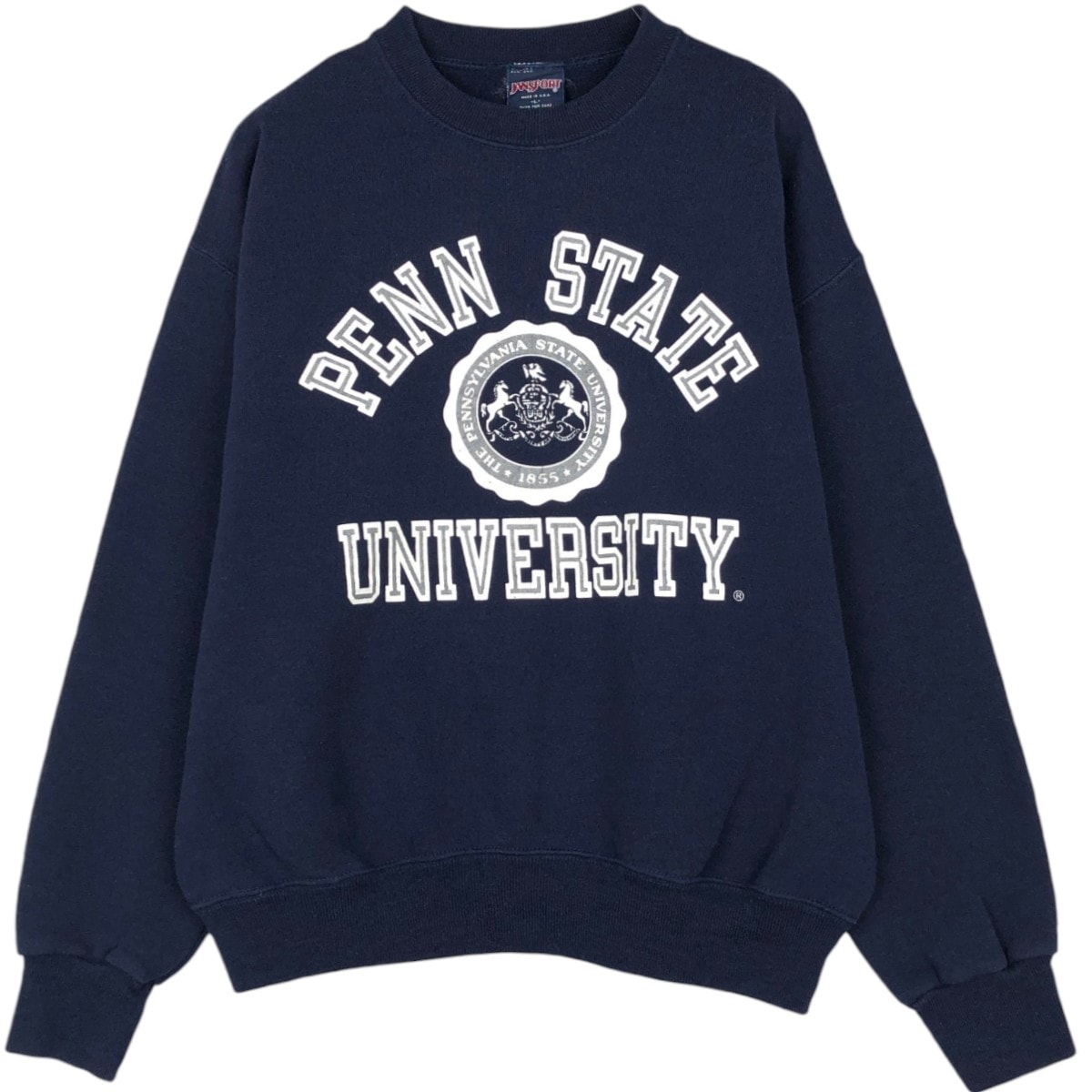 古着 90年代 ジャンスポーツ JANSPORT PENN STATE ペンシルベニア州立大学 3連プリント カレッジスウェットシャツ トレーナー USA製 メンズL相当 ヴィンテージ/eaa680421
