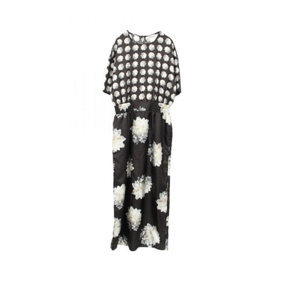 マックスマーラ MAX MARA 花柄 ワンピース 衣料品 トップス シルク レディース ブラック系 RN73136 【中古】