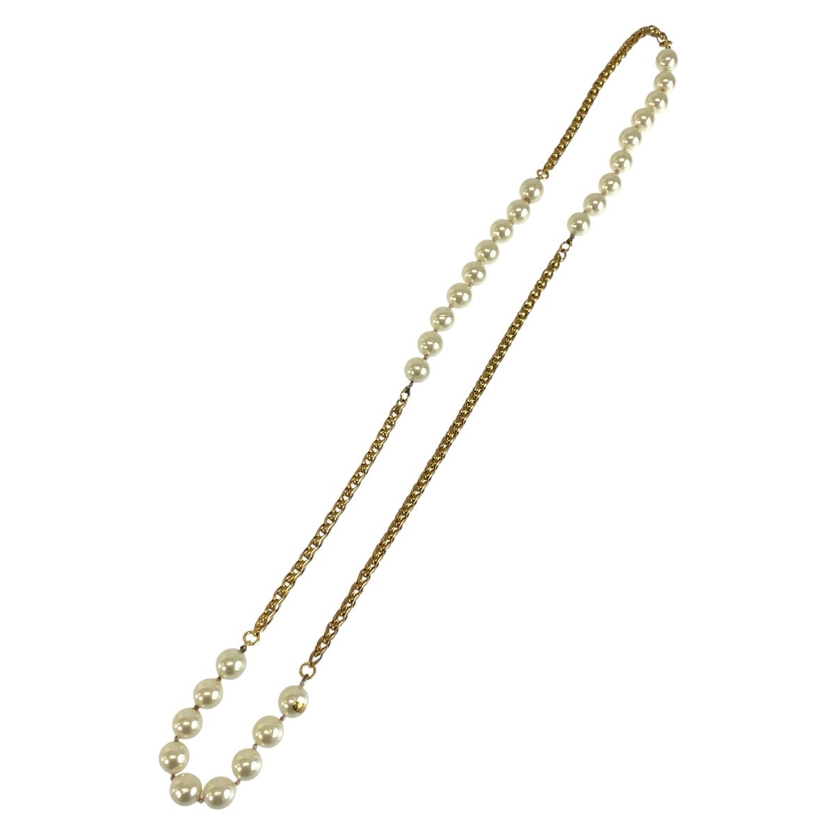 CHANEL シャネル ゴールド メッキ フェイクパール/ ネックレス 94P刻印 1-0294241 【中古】