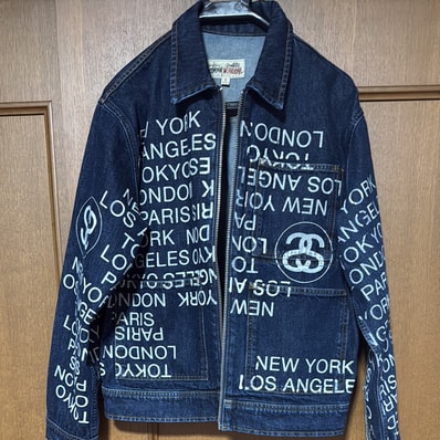 Stussy Zip Work Jacket City Link Denim "One Wash"