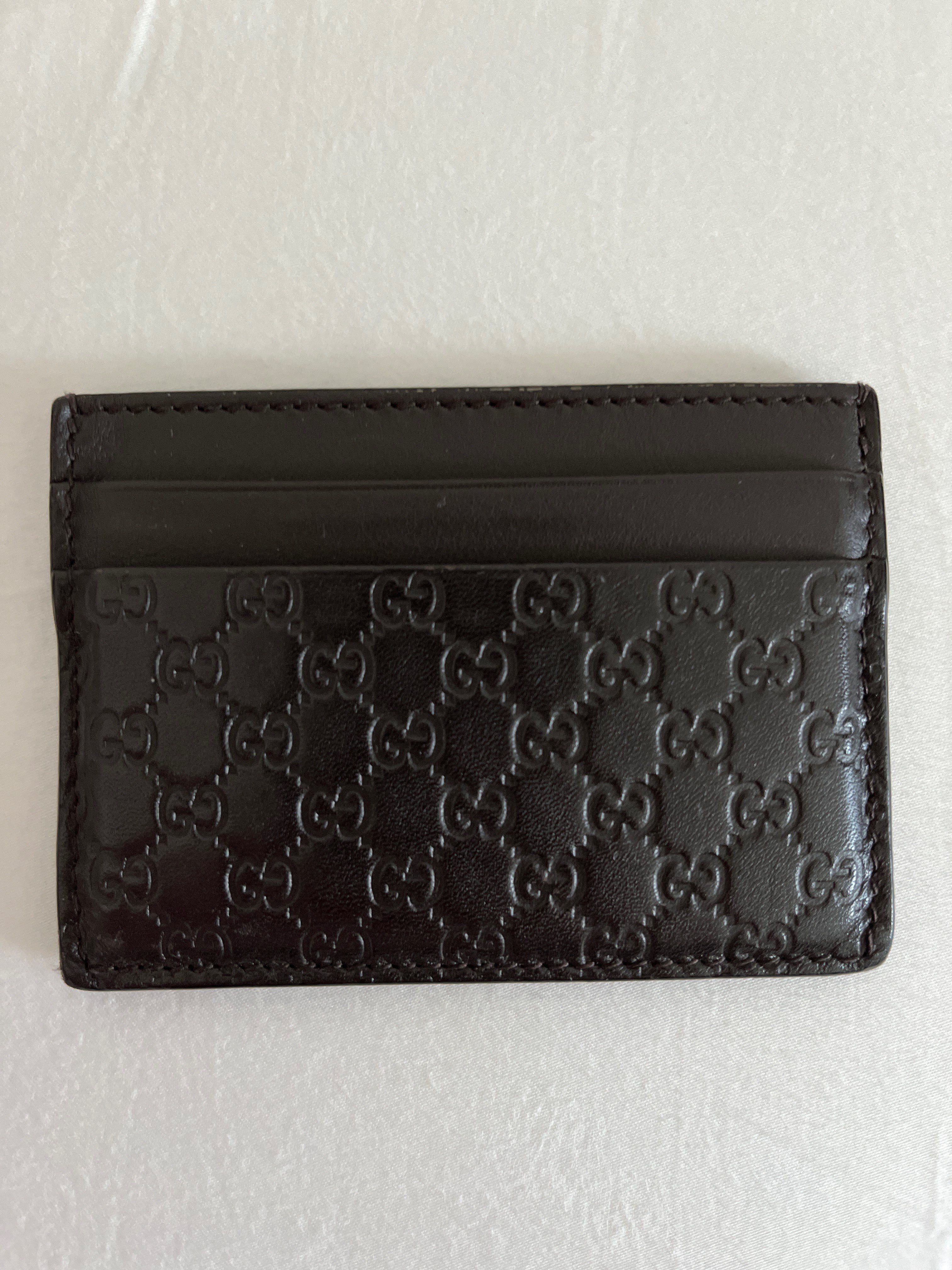 GUCCI Guccissima Card Case "Brown"