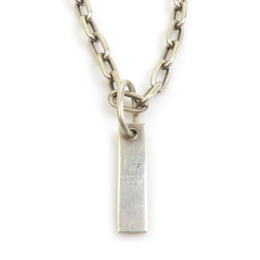 グッチ GUCCI ネックレス シルバー925 シルバー メンズ【中古】 h32532a