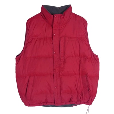 L.L.Bean エルエルビーン ベスト フロントポケット ダウン ベスト エンジ系 XXL【中古】