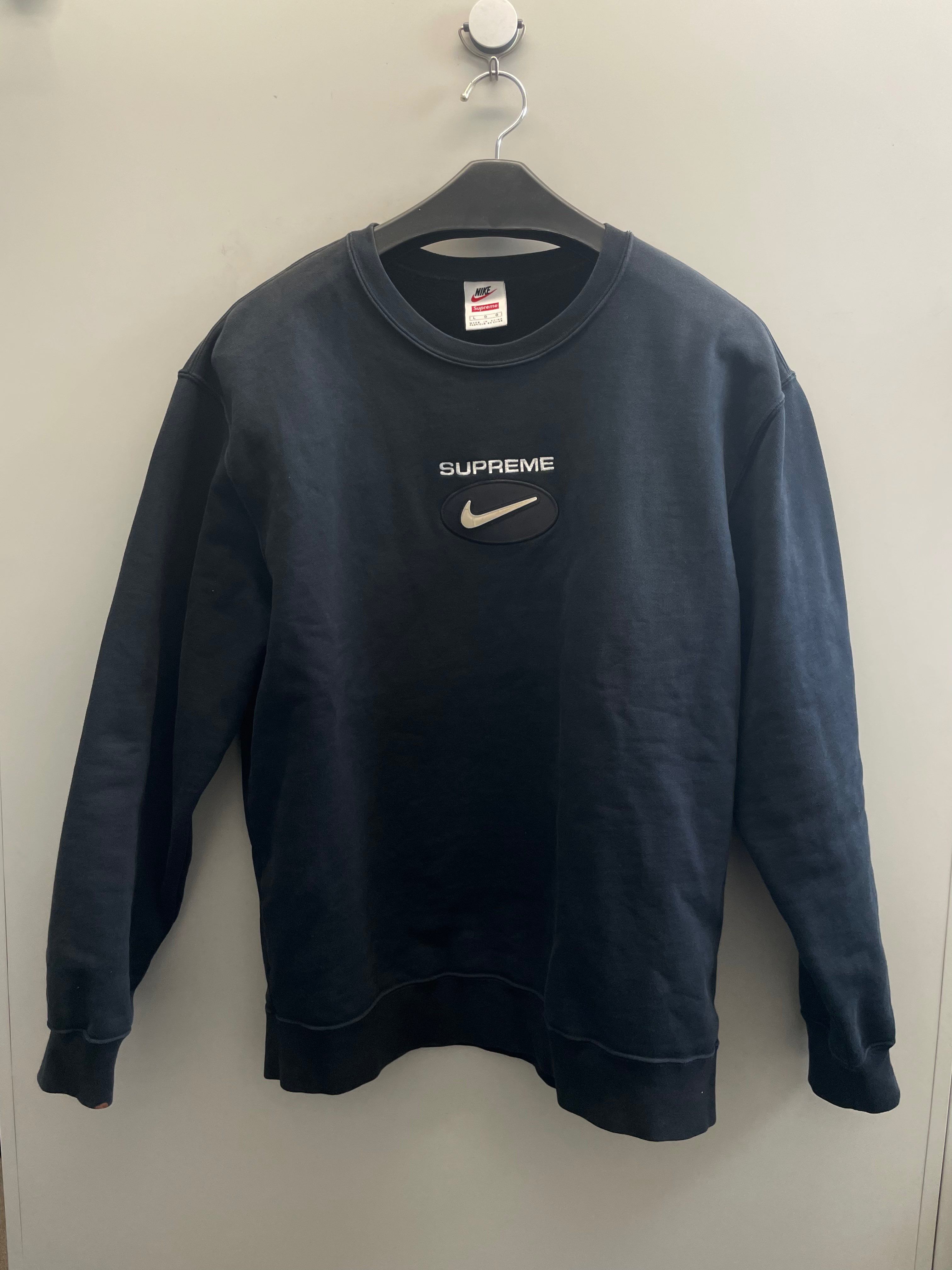 Supreme / Nike Jewel Crewneck "Black"
