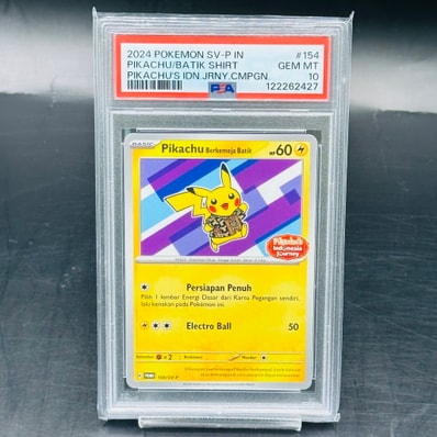 バティックシャツを着たピカチュウ (ネイティオ柄) P [SV-P 154 バティックシャツを着たピカチュウ (ネイティオ柄) P [SV-P 154