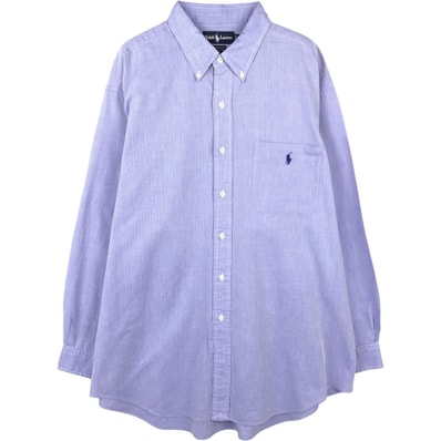 古着 ラルフローレン Ralph Lauren YARMOUTH 長袖 ボタンダウンシャツ メンズXL相当/eaa669004