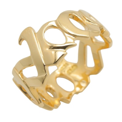 ティファニー TIFFANY&CO ラブ&キス リング リング・指輪 ジュエリー K18(イエローゴールド) メンズ レディース ゴールド系 【中古】