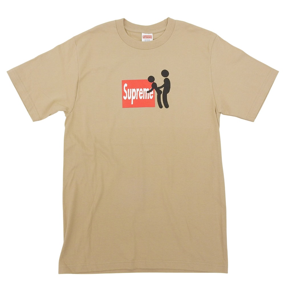 シュプリーム 未使用 コットン スティック Tシャツ トップス メンズ ベージュ S S