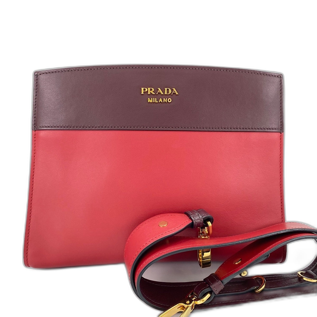 プラダ PRADA ショルダーバッグ レザー【中古】