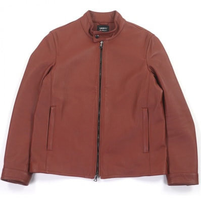 極美品 エンメティ レザージャケット ブラウン メンズ 48
