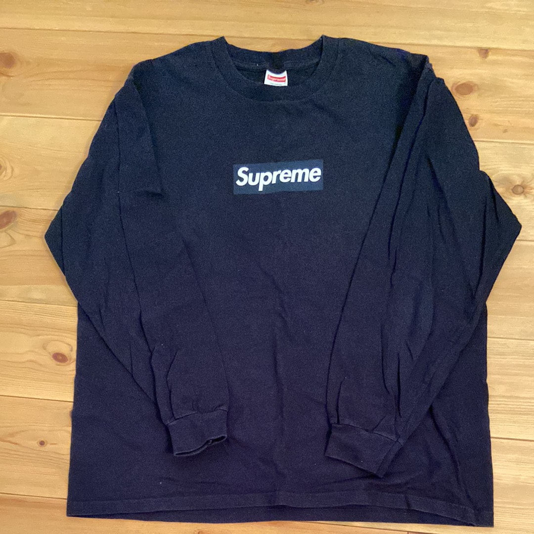 Supreme Box Logo L/S Tee "Navy"