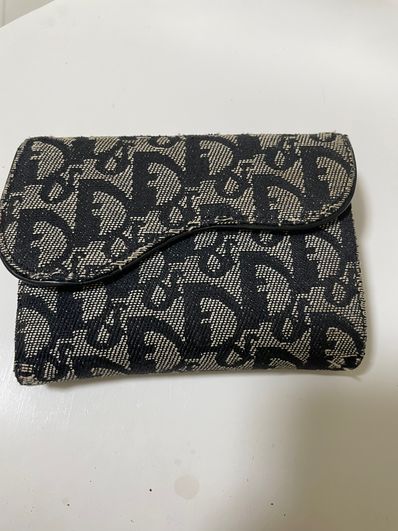 Dior Trotter Saddle Wallet "Navy"