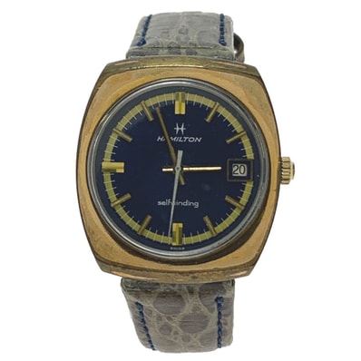 ▽▽HAMILTON ハミルトン 自動巻き セルフワインディング ネイビー